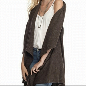 Free PEOPLE knit open cardigan cascading small